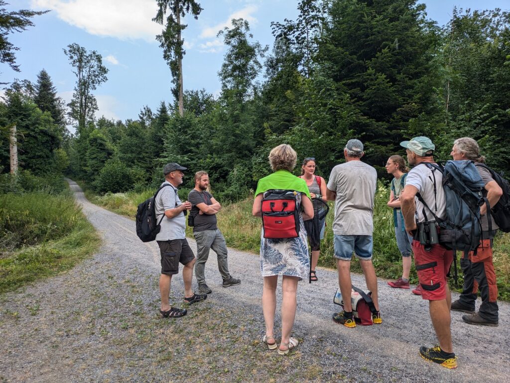 Die Teilnehmenden erhielten spannende Einblicke ins Projekt. Foto L. Bieder.